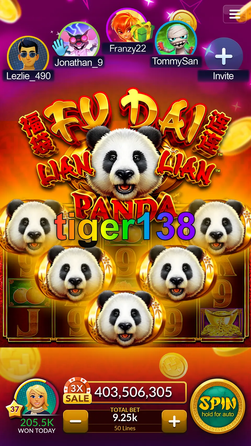 tiger138 Tangkapan Layar Resmi APK